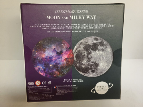 Professor Puzzle: Moon and Milky Way (1000pcs) Double-sided