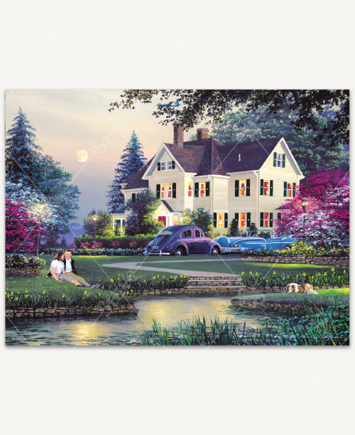 William Phillips 1000 Jigsaw Puzzle: Courtyard