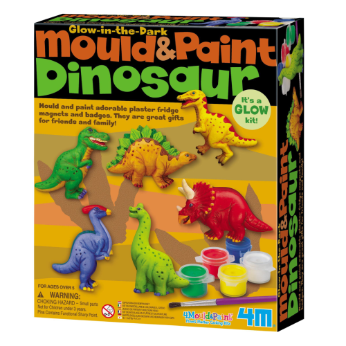 Glow in the Dark Mould and Paint Dinosaur