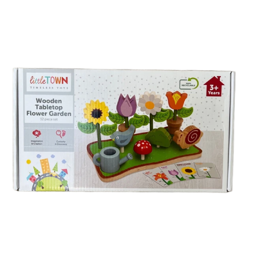 Wooden Tabletop Flower Garden